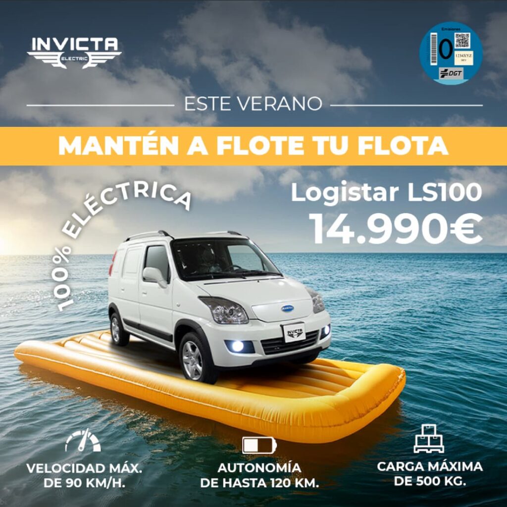 Imagen para RRSS para una campaña de verano promocionando una furgoneta eléctrica