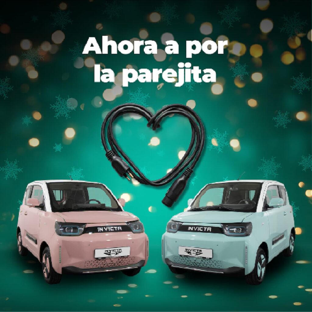 Imagen para RRSS para la campaña de navidad de una marca de vehículos eléctricos